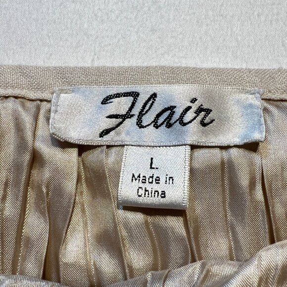 Flair Handmade Maxi Skirt – Size L, Cotton Blend with Lace & Wrinkle Effect - Picture 5 of 9